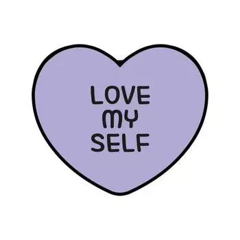 Nuart Love Lettering Heart Talk, светло-фиолетовый, 1 шт.