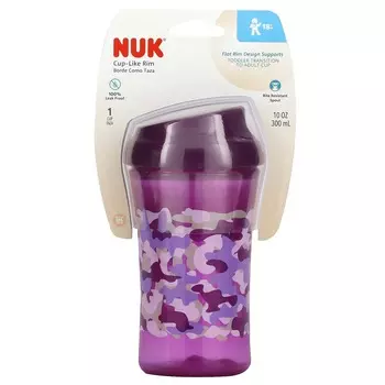 NUK, чашеобразный ободок, для детей от 18 месяцев, фиолетовый, 10 унций (300 мл)