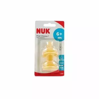 Nuk Wide Teat Fc 6-18m Latex Bi 2 Uts