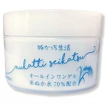 Nukacchi Life Gel Unisex Rice Bran Rice Bran All-in-One (Рисовые отруби/Увлажнение/Для чувствительной кожи) Мужской (Гель «все в одном»/«все в одном») (150г)