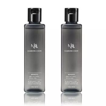 NULL Очищающая вода для мужчин, средство для снятия макияжа, Corner Plug Pore Dirt Double Face Wash No Need Cleansing Set of 2
