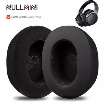 Nullmini Replacement Earpads for Ausdom ANC8 Headphones Cooling Gel Ear Pads Cushion Sleeve Earmuffs Headband