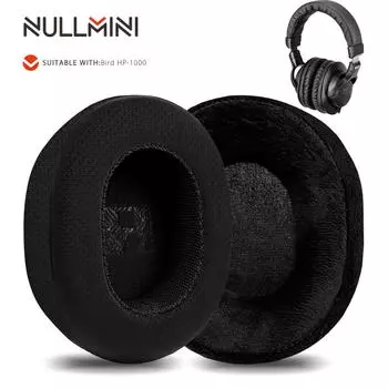 Nullmini Replacement Earpads for Bird HP-1000 Headphones Cooling Gel Ear Pads Cushion Earmuffs Sleeve Headband