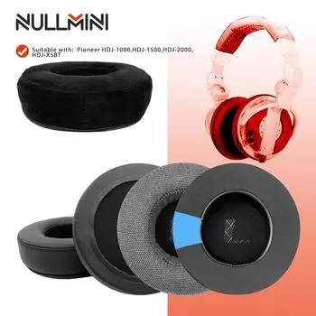 NullMini Replacement Earpads for Pioneer HDJ-1000,HDJ-1500,HDJ-2000, HDJ-X5BT Headphones Ear Cushion Cooling Gel Headband