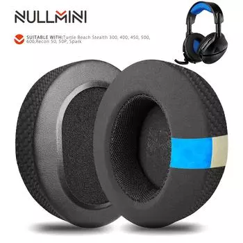 Nullmini Replacement Earpads for Turtle Beach Stealth 300 400 450 500 600 Gen 1 2,Recon 50 50P Headphones Cooling Gel