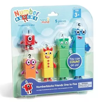 Numberblocks Friends One to Five Numberblocks Персонаж Фигурка 5 шт 95356 Подлинный продукт