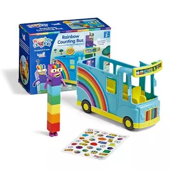 Numberblocks Rainbow Counting Bus Kazuasobi Обучающая игрушка 96092 Подлинный продукт