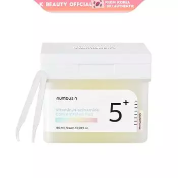 Нумбузин №5 Концентрированные подушечки с витаминами и ниацинамидом 180мл/70пэдов