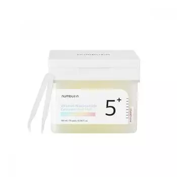 НУМБУЗИН №5 Концентрированный тампон с витаминами и ниацинамидом, увлажняющий, KBeauty, корейская косметика, пробник
