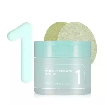 NUMBUZIN No.1 Centella Re-Leaf Green Toner Pad, увлажняющий, KBeauty, корейская косметика, пробник