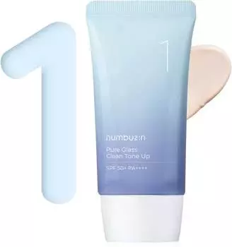 NUMBUZIN No.1 Pure Glass Clean Tone Up SPF50+ PA++++ 50мл, KBeauty, Корейская косметика, пробник
