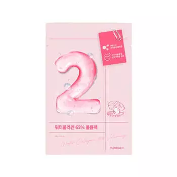 [numbuzin] No.2 Water Collagen 65% Тканевая маска для придания объема 33 г * 4 шт.