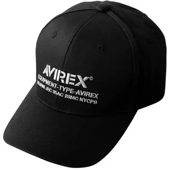 НУМЕРАЦИЯ Военная 6-панельная кепка Бейсболка Шляпа Хлопковая кепка Поло Кепка Низкая кепка Полная кепка Черная [Avirex] Мужская (JP, Алфавит, XL, (01))