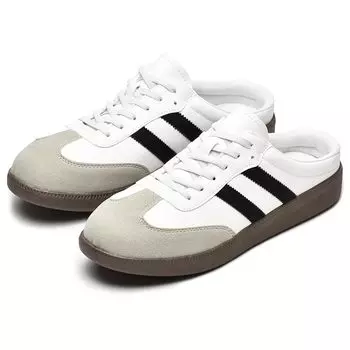 [NUMSHENBA] кроссовки мужские слипоны сандалии без каблука Можно носить не используя руки туфли туфли легкие (белый, 26,0 см)