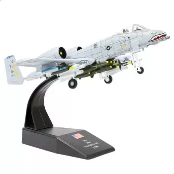 NUOTIE Attack Собранная литая металлическая модель самолета Lightning Strike II Реплика Военный дисплей 1/100 A-10 (Бородавочник) Коллекция VX-23…