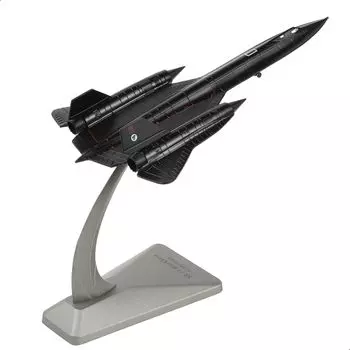 NUOTIE Blackbird 17972 Металлическая литая модель самолета с подставкой Истребитель ВВС США времен холодной войны, модель из сплава 1/200 SR-71A (64-17972)