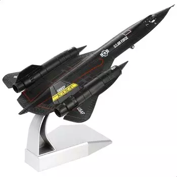 NUOTIE Blackbird Diecast Metal Aircraft Model Kit Prebuild Replica Military Display 1/144 SR-71