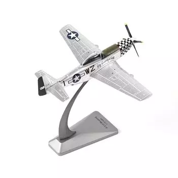 NUOTIE Mustang металлический самолет модель комплект с подставкой литой истребитель Второй мировой войны винтажный готовый военный самолет красивый P51-D 1/72 (большой