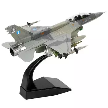 NUOTIE Scale Block Fighter Prebuilt Model Kit Complete Diecast Aircraft Metal Fighter Jet Model Display Collection или Gift 1/72 F-16D Multi-Rail