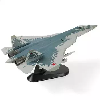 NUOTIE Sukhoi Felony Fighter Model Fighter Aircraft Российский истребитель 5-го поколения, литая модель самолета с демонстрационной подставкой Military Stealth SU57