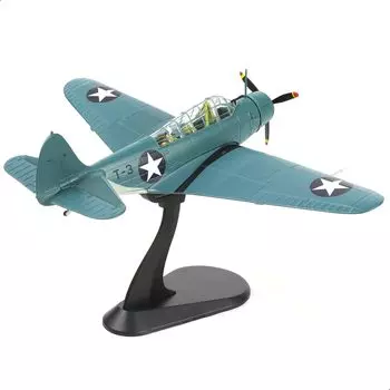 NUOTIE TBD Devastator Модель истребителя ВМС США времен Второй мировой войны из литого металла Военный демонстрационный самолет для коллекционного показа или подарка в масштабе 1/72…