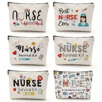 Nurse Makeup Bag Gift Emergency Room Nurse Zipper Bag NurseGift Nurse Appreciation Cosmetic Bag Nurse Graduation Gift 1