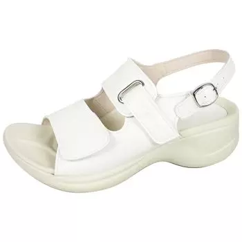 Nurse Office Thick No Beautiful Made in SMS055 M [Regetta] Sandals, Sandals, Soles, Tires, Legs, Japan, Women s RW1001, White,
