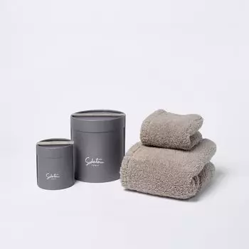 Полотенце для лица Nurturing Towel Petit Face Gift Box Set Grey Feel + (Луна (коричневый))