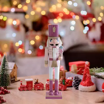 Nutcracker Figurine Statue Christmas Decoration Crafts for Party Favors Bedroom