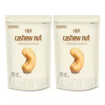 Nutri Roasted Cashew Nuts, 400g, 2 pieces, Korean nuts