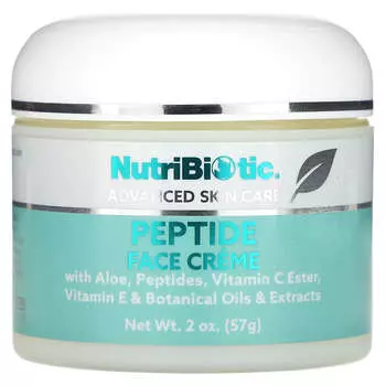 NutriBiotic, Advanced Skin Care, пептидный крем для лица, 2 унции (57 г)