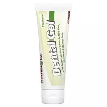 NutriBiotic, Dental Gel, Peppermint, 4.5 oz (128 g)