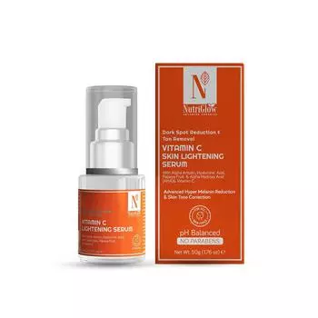 NutriGlow Advanced Organics Осветляющая сыворотка для кожи с витамином С, 1,76 унции 1.01 oz