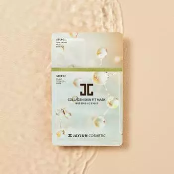 [Питательная эластичность] Маска Jayjun Collagen Skin Fit Mask Pack N 1 лист, корейская маска-набор