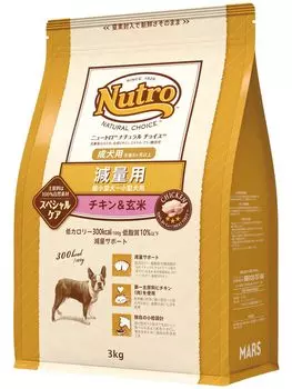 Nutro Natural Choice Потеря веса для собак для взрослых собак мелких пород с курицей и коричневым рисом 3 кг Краситель для корма для собак сверхмаленьких пород, собак и [натуральный