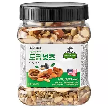 Nuts Farm Топпинг Орехи Смесь Орехов, 400г, 1 штука, Корейские орехи