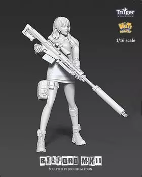 Nuts Planet Belford Cyborg girl who performs range sniping Resin kit T12003 Molding color 1/16 Mk.2 (120mm) ultra-long