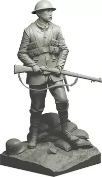 Nuts Planet British Infantry Last Man Standing Full Body Statue Resin Kit 1/16 (120mm) NP-12009