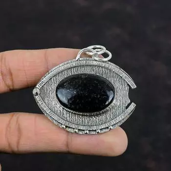 Nuummite Pendant Handmade Jewelry Original Gemstone Pendant 925 Sterling Silver Pendant Designer Pendant Birthstone Jewelry Engagement Gifts