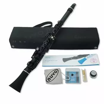 NUVO Plastic Wind Instrument Clarinet C Key Clarineo Clarineo N120CLBK exclusive 2.0 Black/Black [With semi-hard case] []