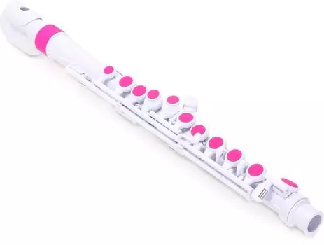 NUVO plastic wind instrument flute C key jFlute N220JFPK exclusive 2.0 J-flute White/Pink [with semi-hard case] []