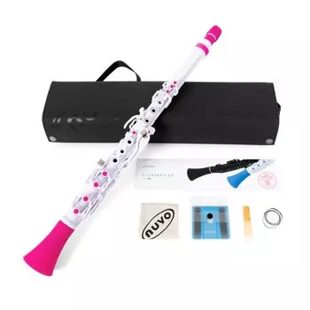 NUVO Пластиковый духовой инструмент Кларнет C Key Clarineo Clarineo N120CLPK эксклюзивный 2.0 Белый/Розовый [С полужестким футляром] []