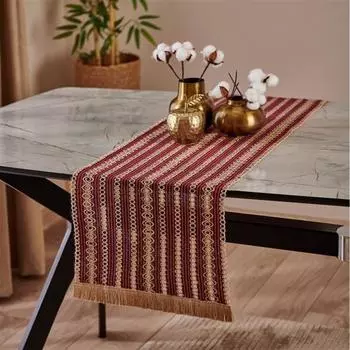 Nuvomon Джутовая дорожка Бордовый Красный 50x150 см