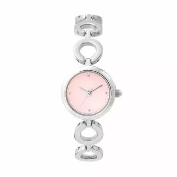 NUWL наручные часы 20 мм серебристо-розовые NUWL LOOP DROP POWDER женские женские PINKSILVER