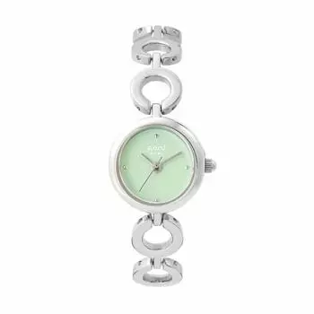 NUWL наручные часы 20 мм серебристо-зеленые NUWL LOOP DROP MIST женские женские ЗЕЛЕНЫЙСЕРЕБРЯНЫЙ