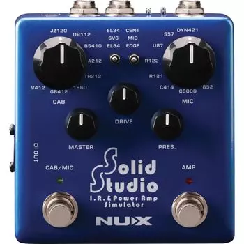 NUX Solid Studio IR Power Amp Simulator Гитарный эффектор NSS-5 и