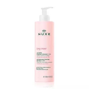 Nuxe Body Milk Body Cream Berry Rose Soothing Moisturizing 400ml