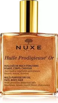 Nuxe Huile Prodigieuse Или многофункциональное сухое масло с блестками для лица, тела и волос. TU прозрачный