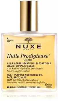 Nuxe Huile Prodigieuse Насыщенное многофункциональное сухое масло для очень сухой кожи. TU прозрачный