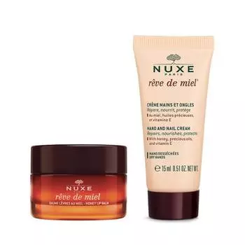 Nuxe Revd Miel Бальзам для губ 15г Специальный (+15 мл крема для рук и ногтей бесплатно)